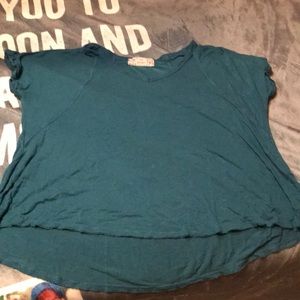 Blue/ green  shirt with short sleeves